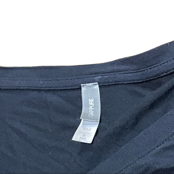 small black gap pure long sleeve shirt - Picture 2 of 2